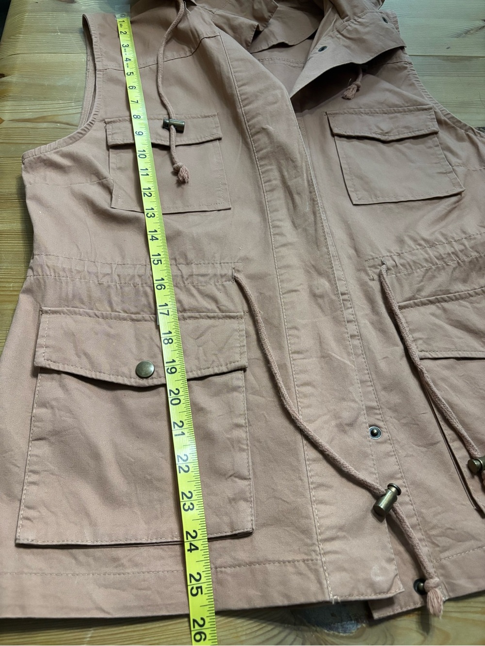Love Tree Utility Jacket in Dusty Rose Pink - Picture 5 of 5
